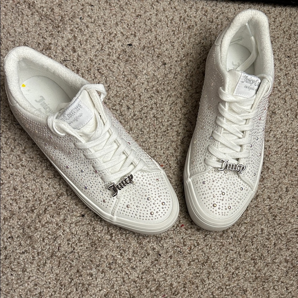 Juicy Couture Sparkling White Sneakers